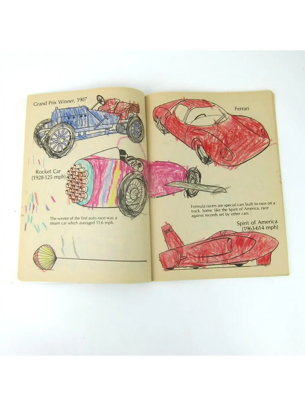 Land Sea Air Space Coloring Book Vintage 1988 Golden Big Coloring Book 56 pages